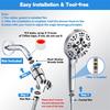Upgraded Powerful Shower Head with 10 Spray Choice Adjustment Shower Head Multifunctional Shower Head for Bathroom