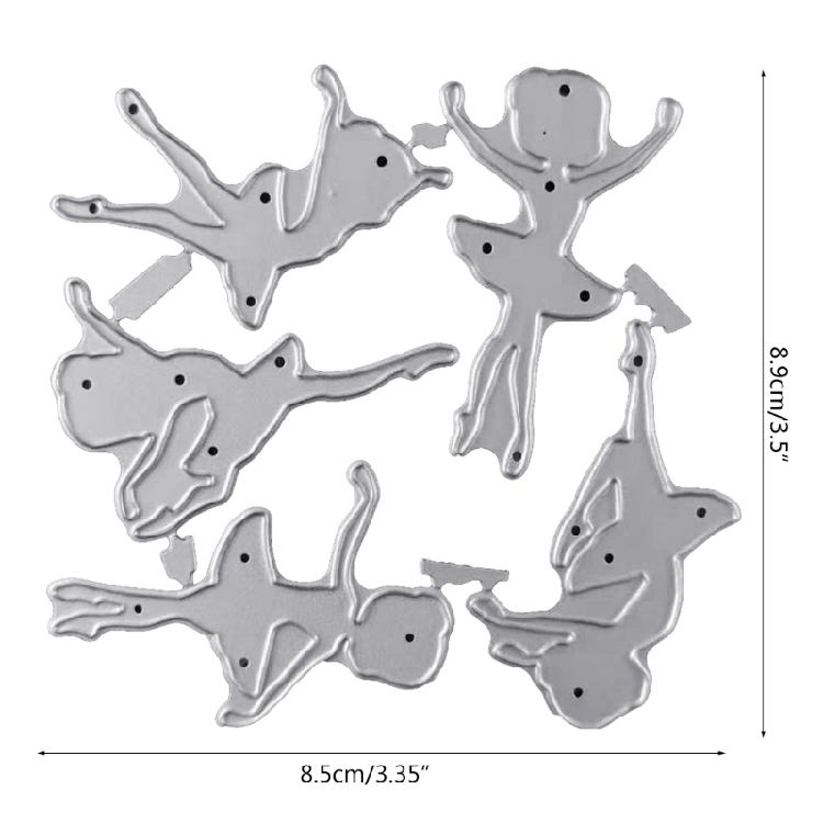 Metal Die Cut Embossing Molds Molds Ballet Girl Cutting Dies for Photo Card Scrapbooking Decorations