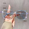 Luxury Diamond Cut Photochromic Glasses Men Women Trendy New Color Changing Eyeglasses Fashion Handmade Myopia Glasses for Lady