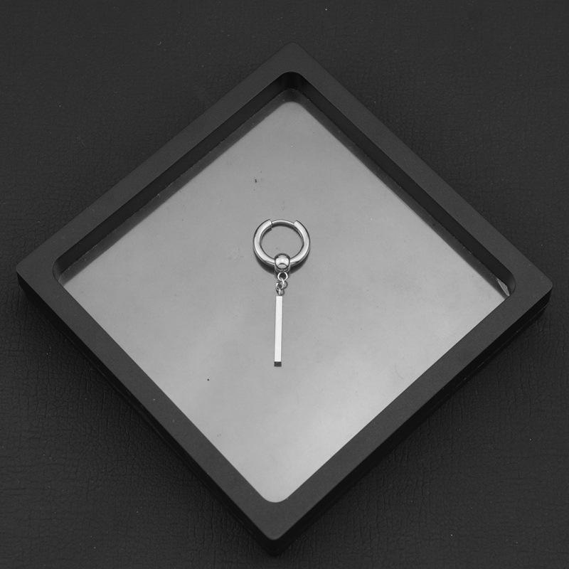 

Подвески из нержавеющей стали серьги-хагги модные персонализированные панк геометрические линии палочки свисающие подарки бойфренд