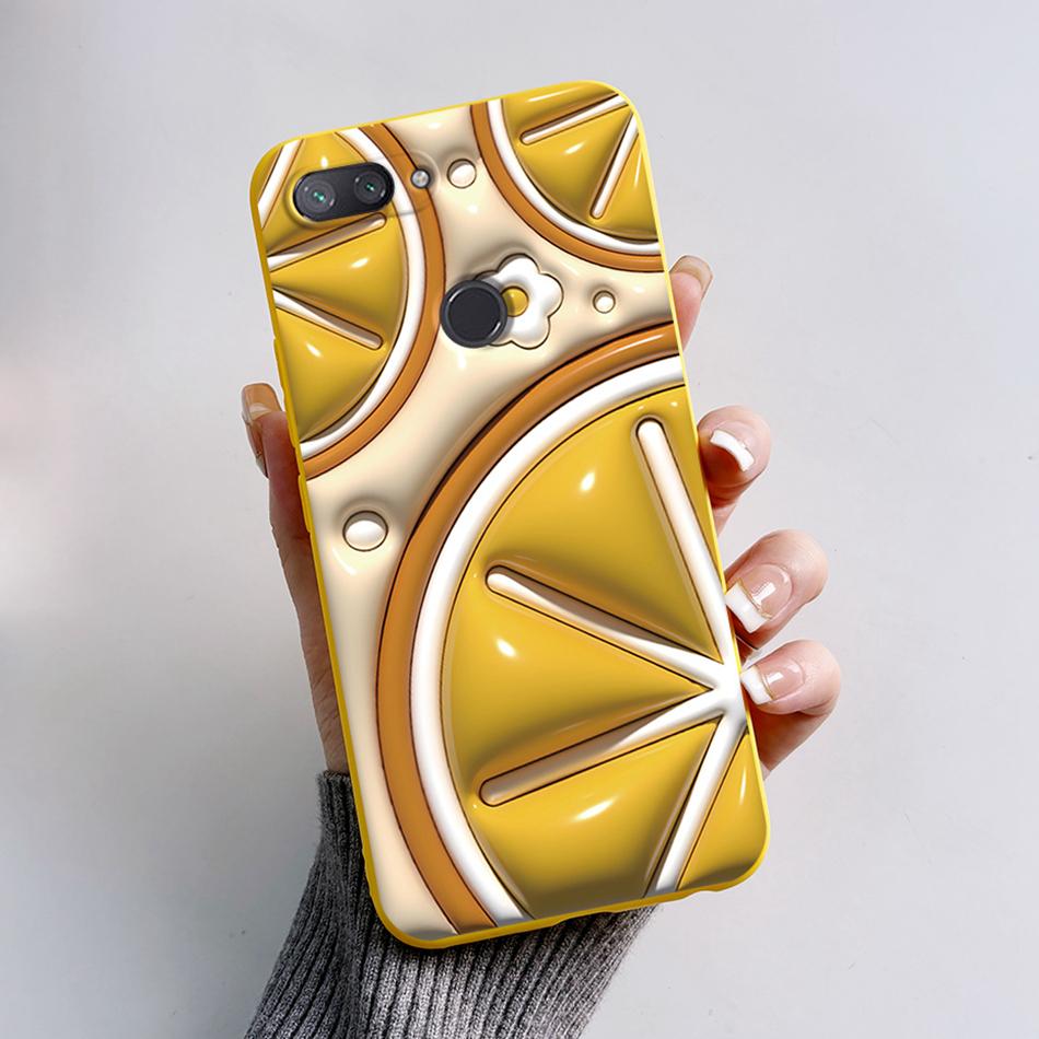 Para Xiaomi Mi 8 Lite Funda Moda Flor de Astronauta Silicona Suave Funda de Teléfono Para Xiaomi Mi 8 / Mi8 Lite Cubierta TPU Protectora Capa