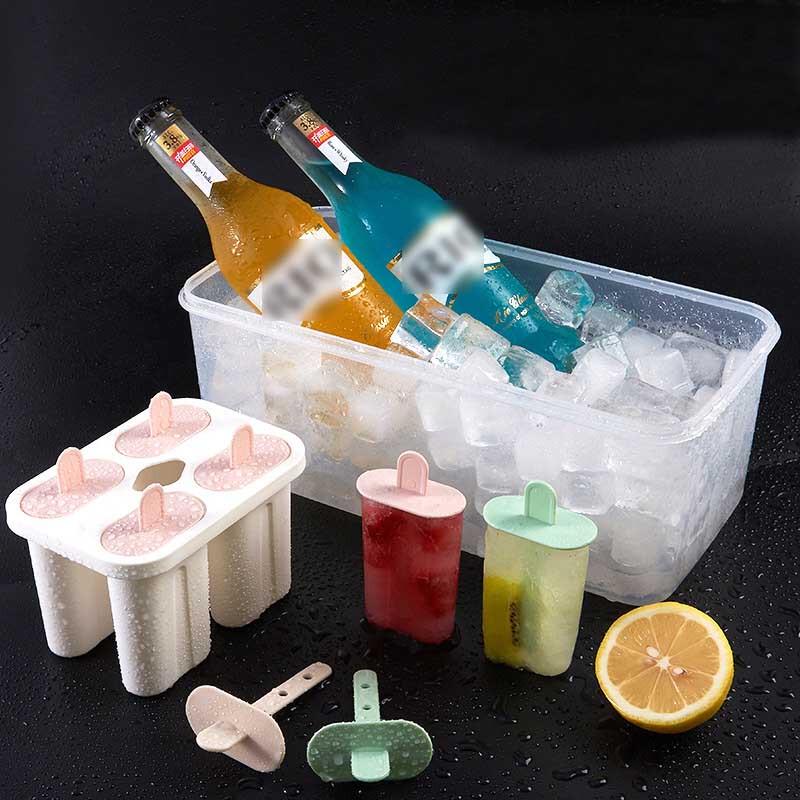 Changbaosen Popsicle & Ice Cream Mold Set with 2.2L Storage Box
