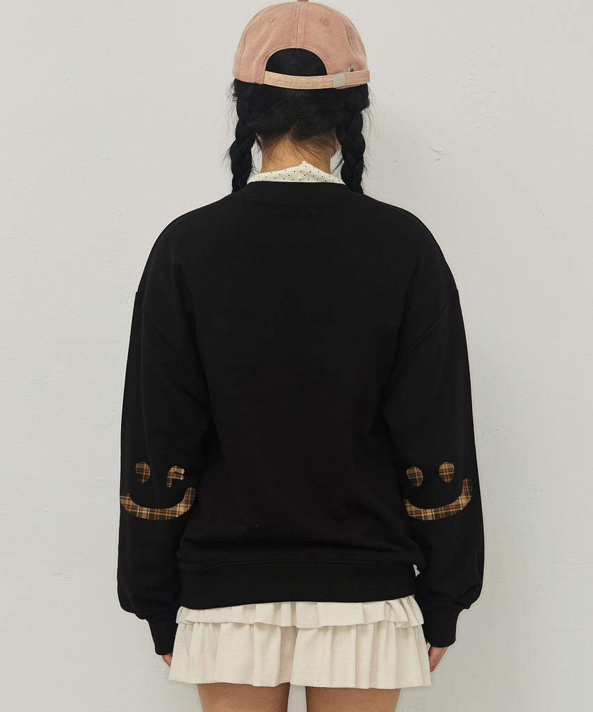 GRAVER [Unisex] Elbow Smile Drawing Sweatshirt_5 Colors