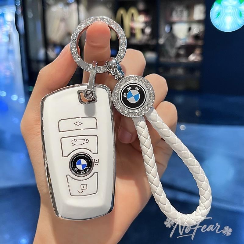 TIIU6 Car Remote Key Case Cover Protector For BMW 1 2 3 4 5 6 7 Series X1 X3 X4 X5 X6 F36 F25 F26 F30 F34 F10 F07 F20 Z10 Car stickers