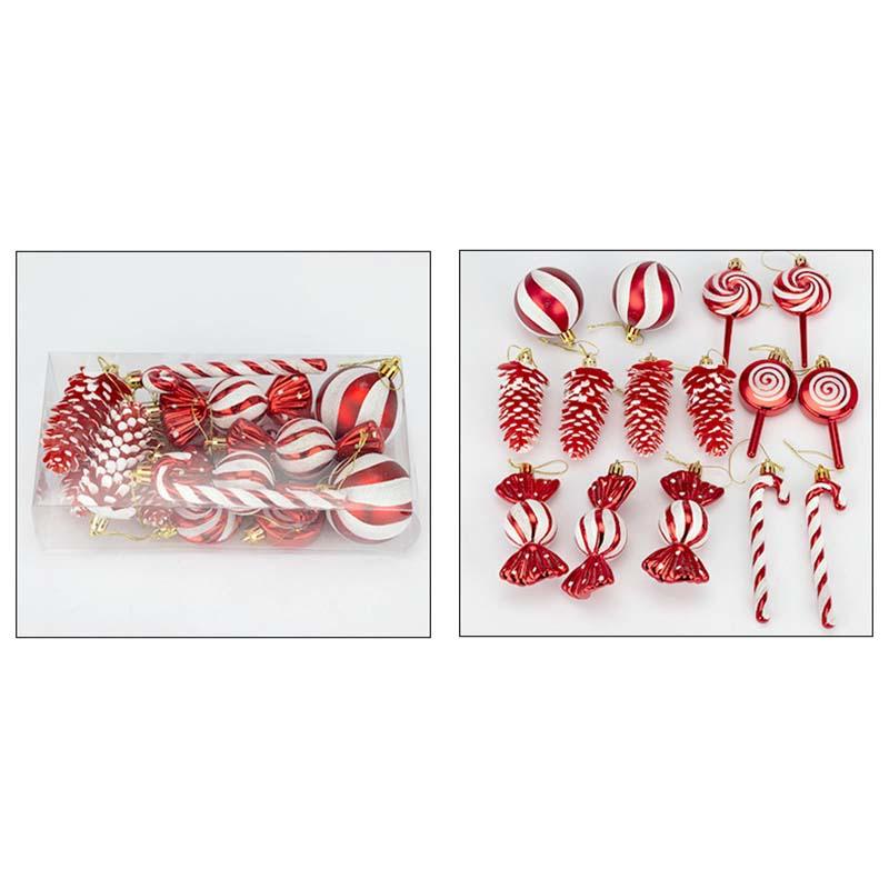 WTEMPO Christmas Decorations Creative Christmas Ball & Pinecone Shaped Design Christmas Tree Hanging Pendants Christmas Party Gifts