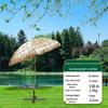 Imitation Thatch Outdoor Sunshade Umbrella - Garden, Courtyard, and Photography Decor Prop