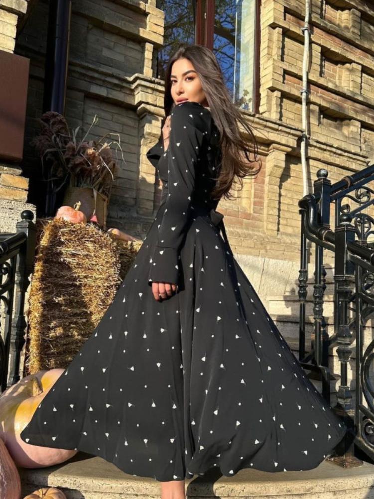 Eid Muslimské šaty pro ženy Abaya Maroko Společenské šaty Ramadán LaAe-up Abayas Potisk Dlouhé šaty Islám Dubaj Arabské Dlouhé