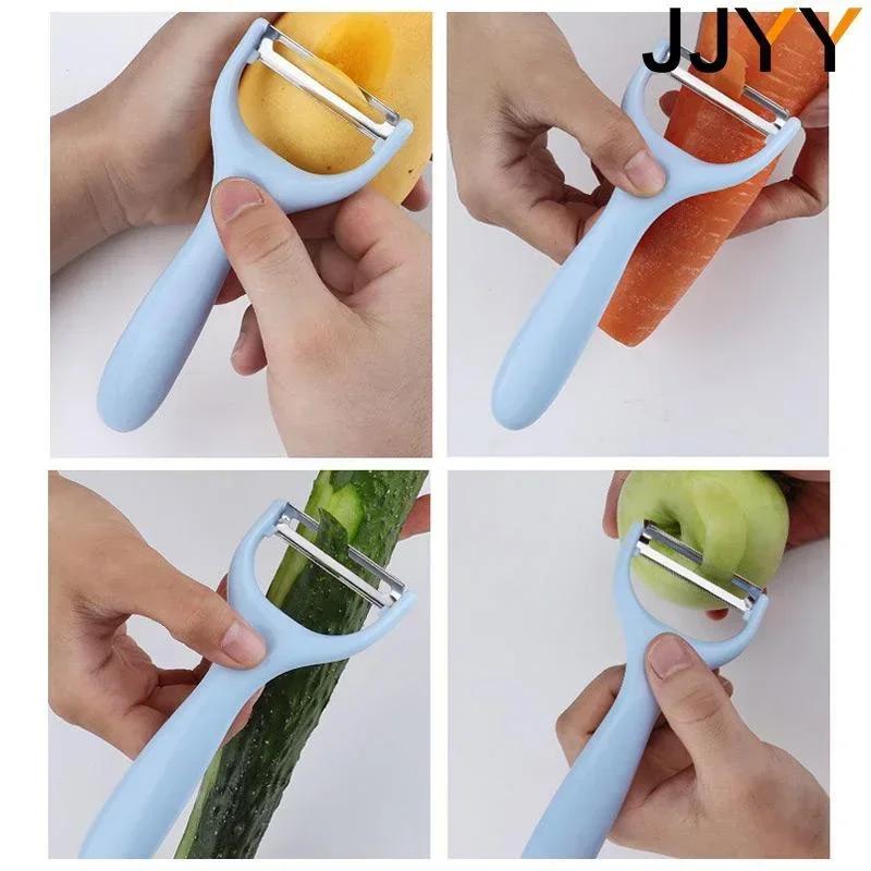 Stainless Steel Multifunctional Peeler Sharp Kitchen Tool Easy Grip Design For Fruits Vegetables
