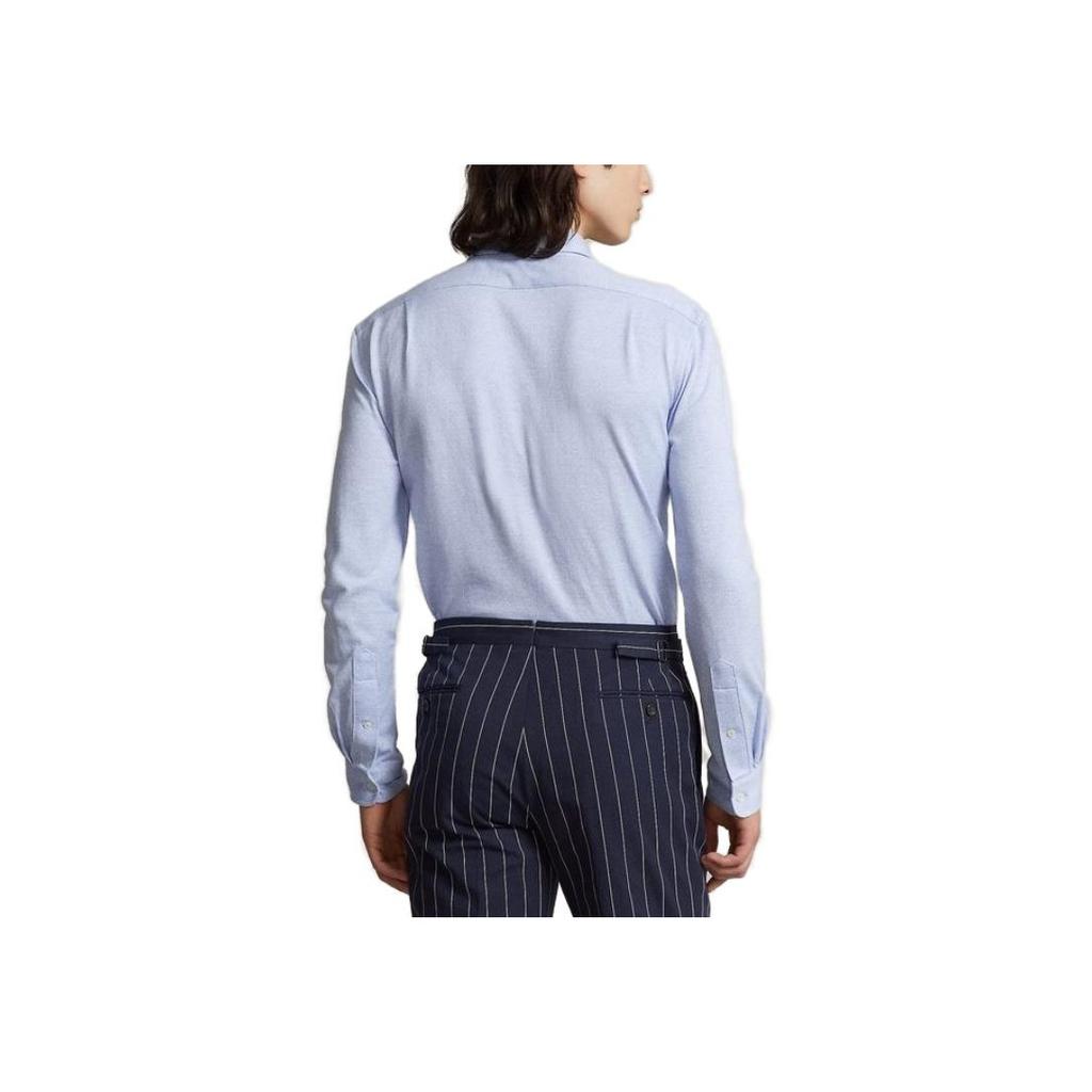 Polo Ralph Lauren Polo Dot Logo Embroidered Button-Down Shirt Men Shirts Blue MNPOWOV16822804-400