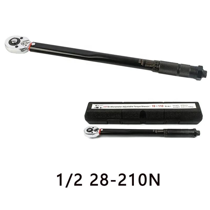 1/2 1/4 3/8 Inch Torque Wrench 5-210N.m Square Drive Preset Bicycle Torques Key Two-way Ratchet Car Bike Automotive Hand Tools