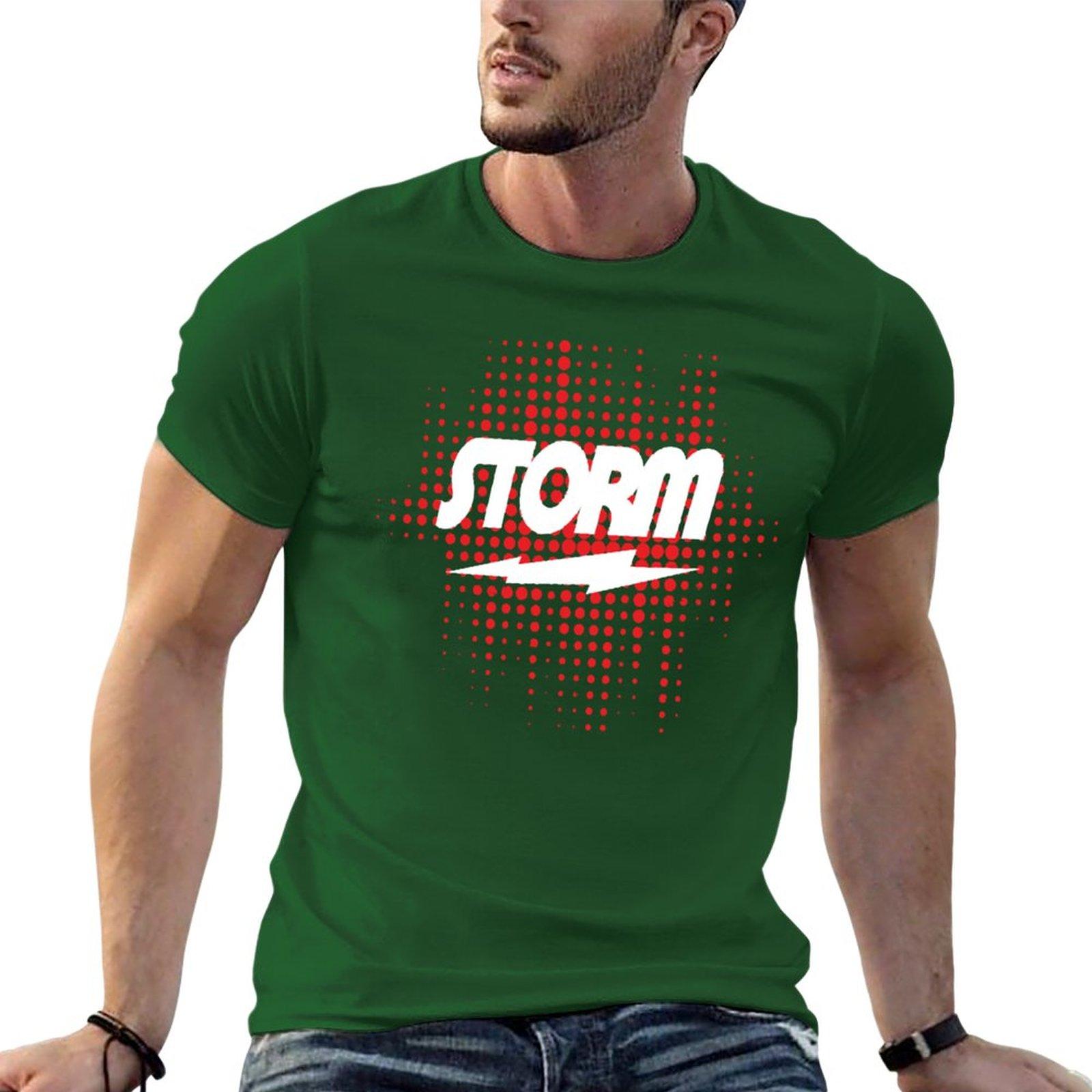 

New Storm Bowling T-Shirt Short t-shirt Blouse t shirt for men 4XL