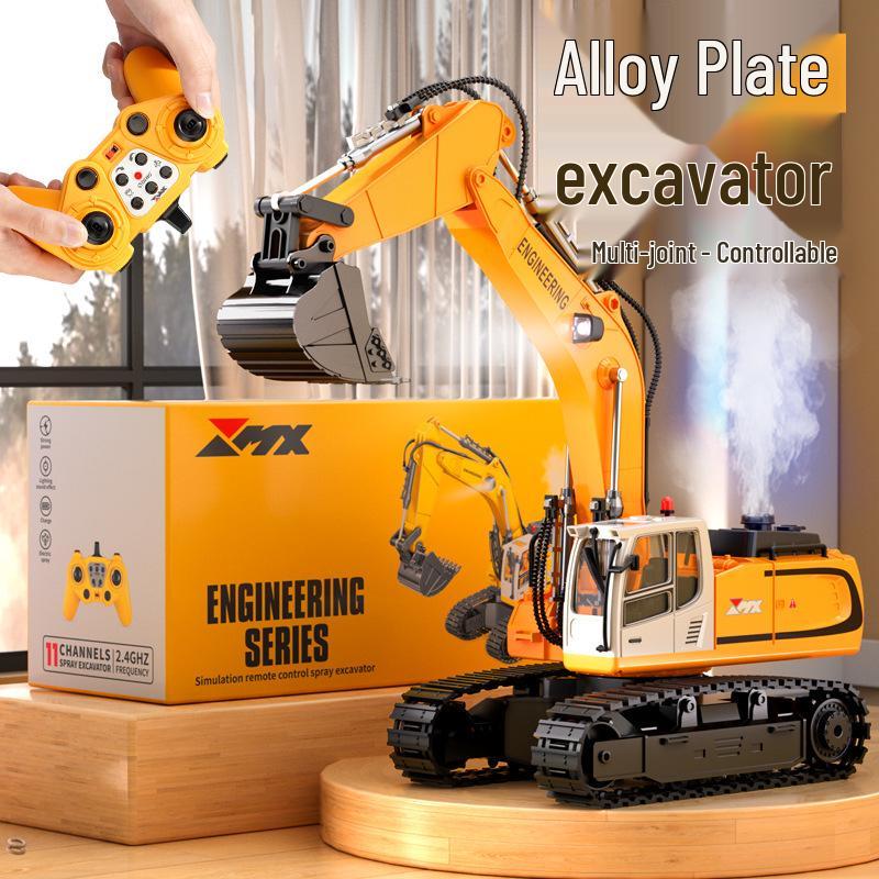 Large Remote Control Alloy Excavator Toy for Kids