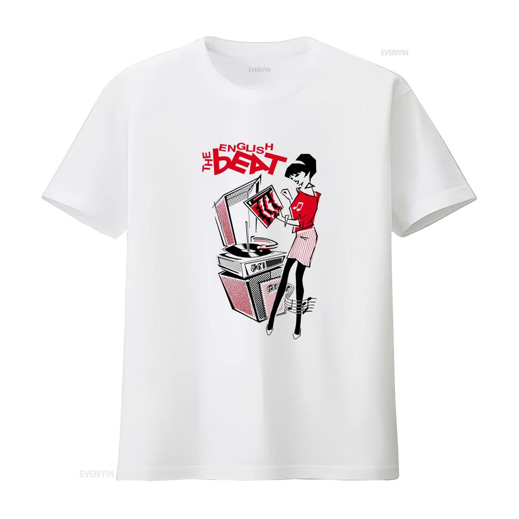 The English Beat Rude Girl 2 Tone Ska Cool T Shirt for Music Lovers P69 vintage Washed Soft Top For Everyday Wear graphic