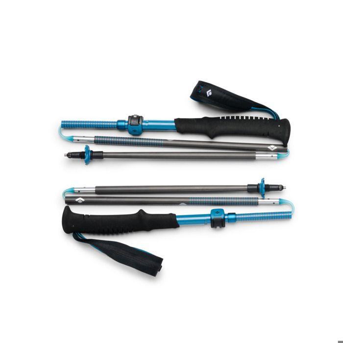 Bâton de trekking - BLACK DIAMOND - Distance Carbon FLZ - 140 cm - x2 - Bleu