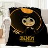 Game B-Bendy And The Ink M-Machine Throw Lightweight 240G Flannel Blanket Soft Skin-Friendly For Summer Cooling