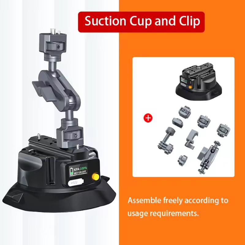 4.5-Inch Electric Suction Cup with Automatic Detection & Pressure Compensation Car Camera Suction Cup Fixed Suction Cup Bracket