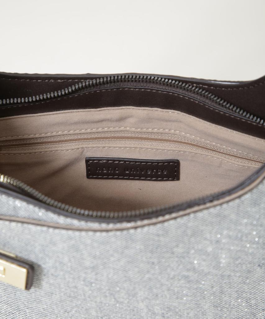 Nano Universe Turnlock Belt Canvas One-Handle Bag, Women's, F 040, Beige, 669-6132309
