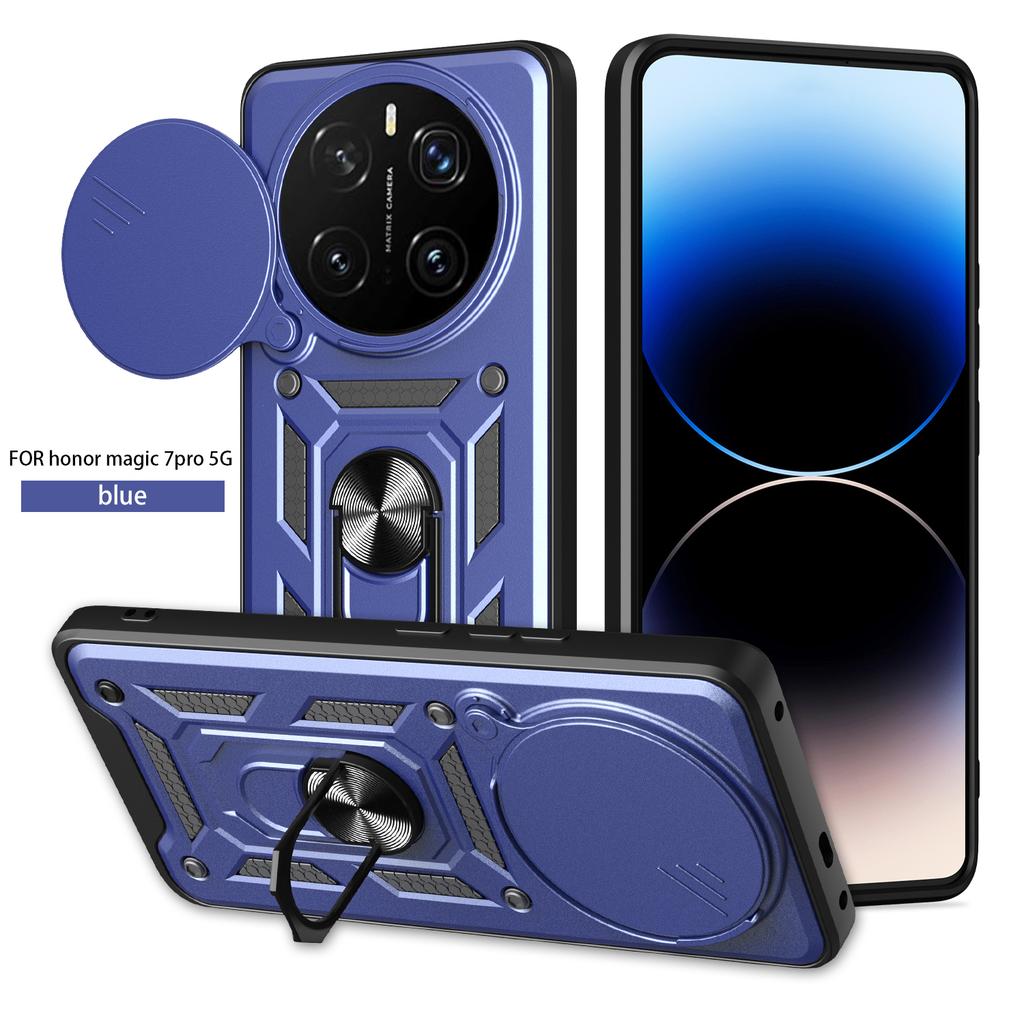 For Honor Magic8 Pro Case Honor Magic7 Pro Magnetic Ring Holder Armor Phone Case Magic 7Pro 8pro Slide Camera Protect Back Cover