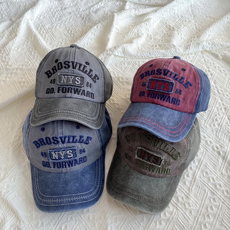 Distressed Vintage Trucker / Baseball Cap Cotton Men Women Adjustable Denim Hat