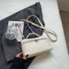 Leather Messenger Bag Retro Fashion 19 Woven Women's Bag Simple Casual Versatile Shoulder Small Square Bag