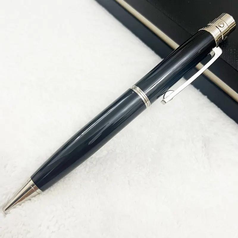 Rollerball Ballpoint Pen Blue Carving With Serial Number Writing Smooth Stationery