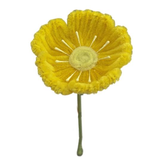 Finished Pipe Cleaner Flower Handmade Chenille Stem Fake Flower Craft Gifts for Women Mother Wife Valentine s Day Birthday Wedding Home Decor жёлтый