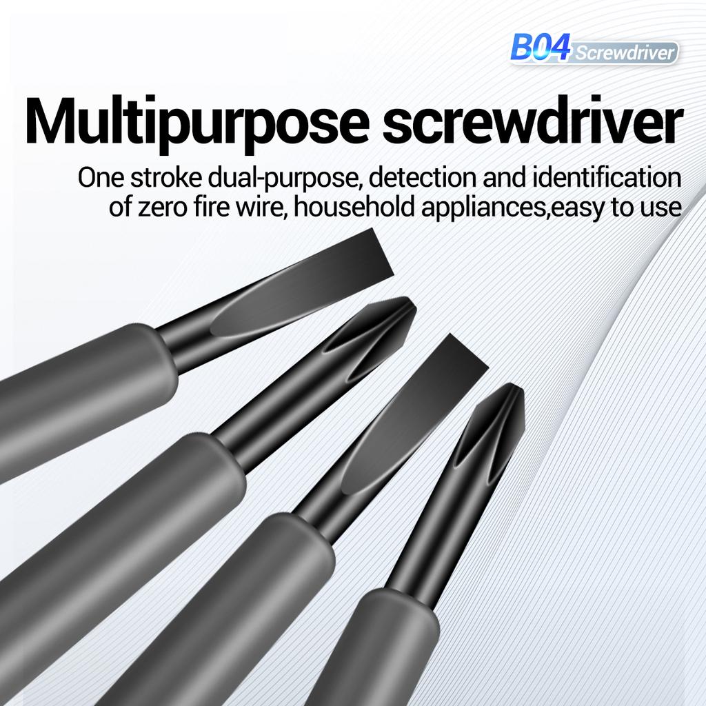 ANENG B04 2 Adet Elektrik Gerilim Test Cihazı Kalem SlottedPhillips Tornavida Neon Ampul Manyetik Kalem Ucu