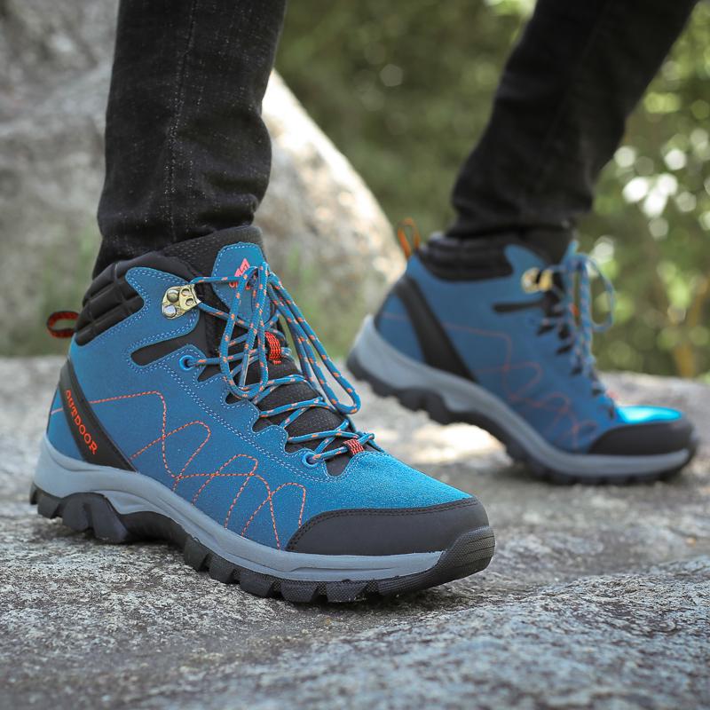 Fashion Men Boots Couple Shoe High Top Shoes2025 New Men Women Outdoor Ankle Boots Waterproof Male Sneakers Sport Shoes Hiking Boots Men