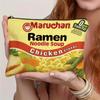 1 sztuka Zupa Ramen Maruchan o smaku kurczaka Zupki błyskawiczne Torebka przekąskowa Organizer na kosmetyki do makijażu dla mężczyzn i kobiet
