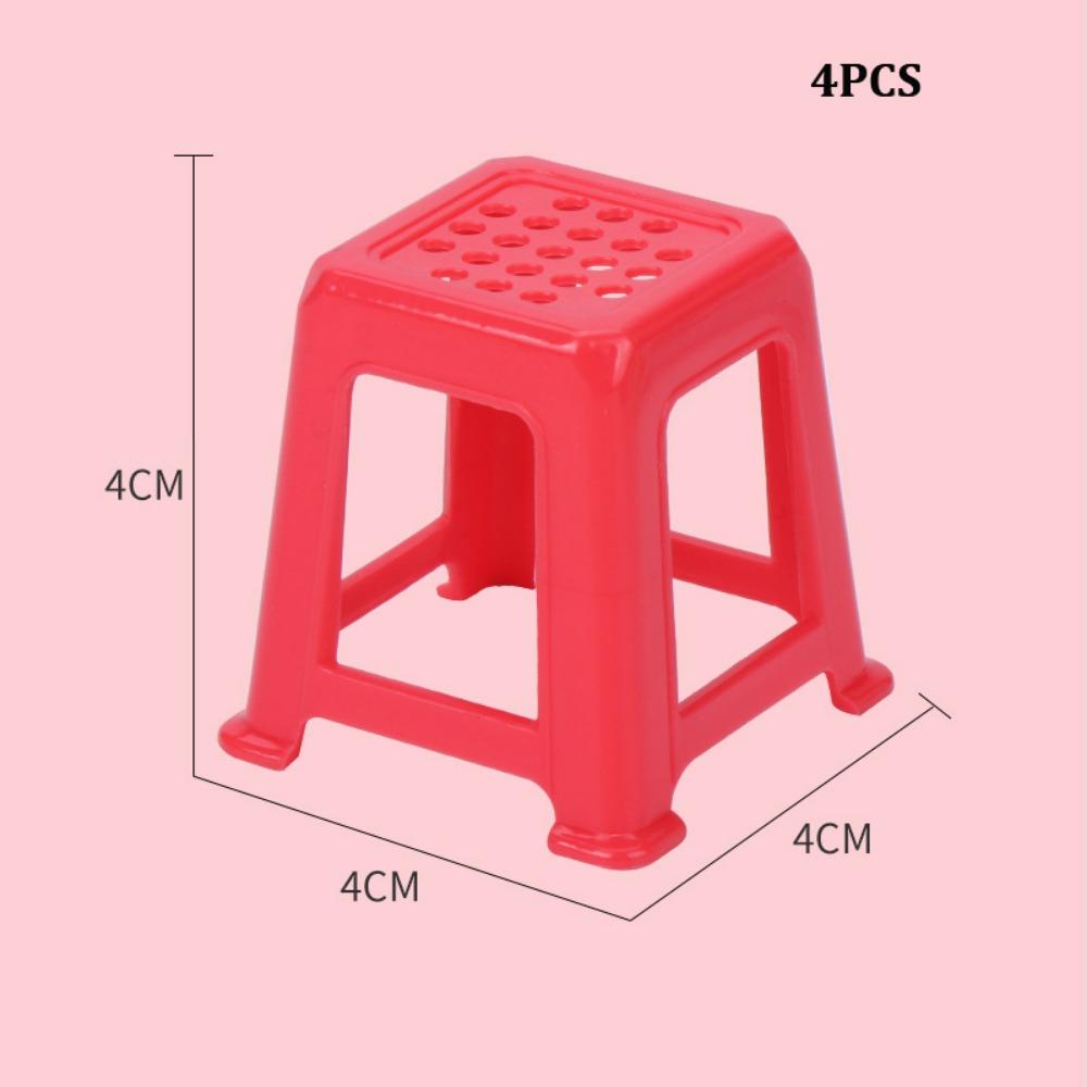 Multicolors Chinese Mahjong Pocket Table Set 1:12 Miniature Things Dollhouse Accessories