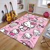 Custom HelloKitty Mat Personalized Name, Polyester Washable Indoor Entryway Rug, Gift for Christmas, Easter, Thanksgiving Day