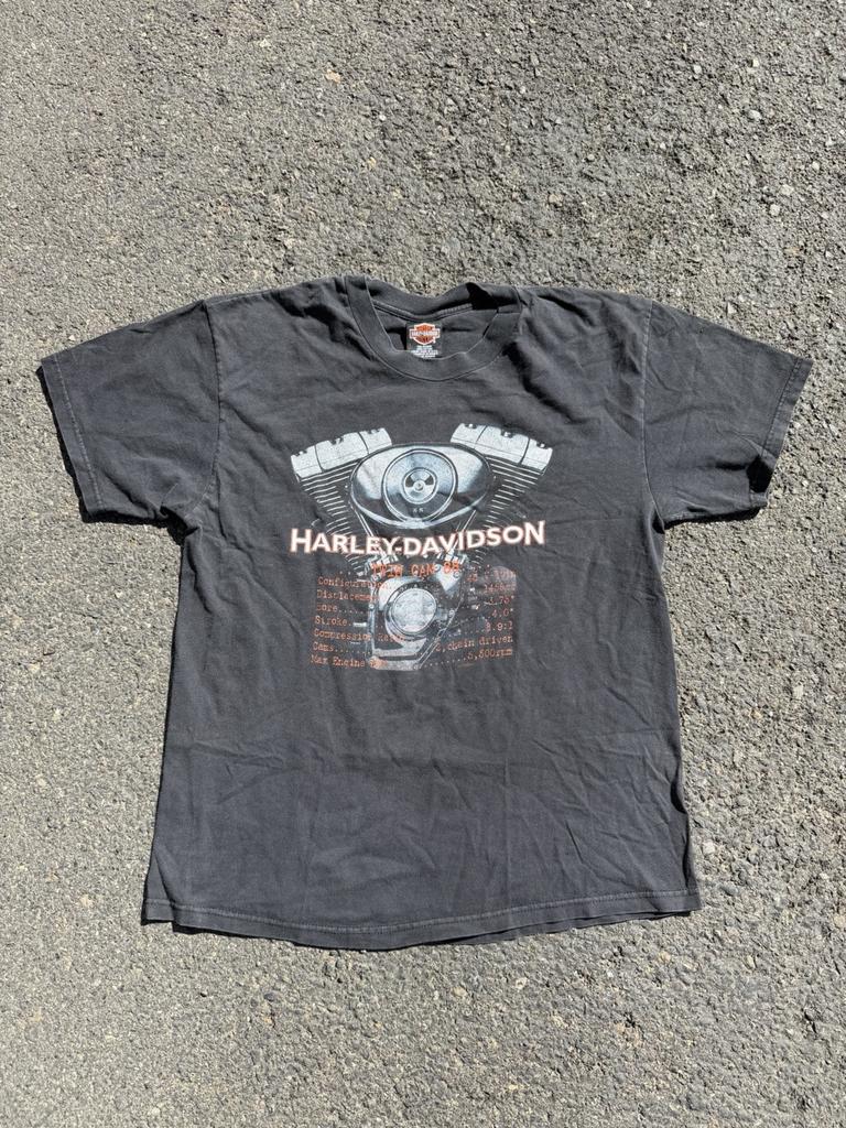 Vintage 90’s Harley Davidson Motorcycle Biker Georgia Black Mens Shirt Large Unisex T-Shirt