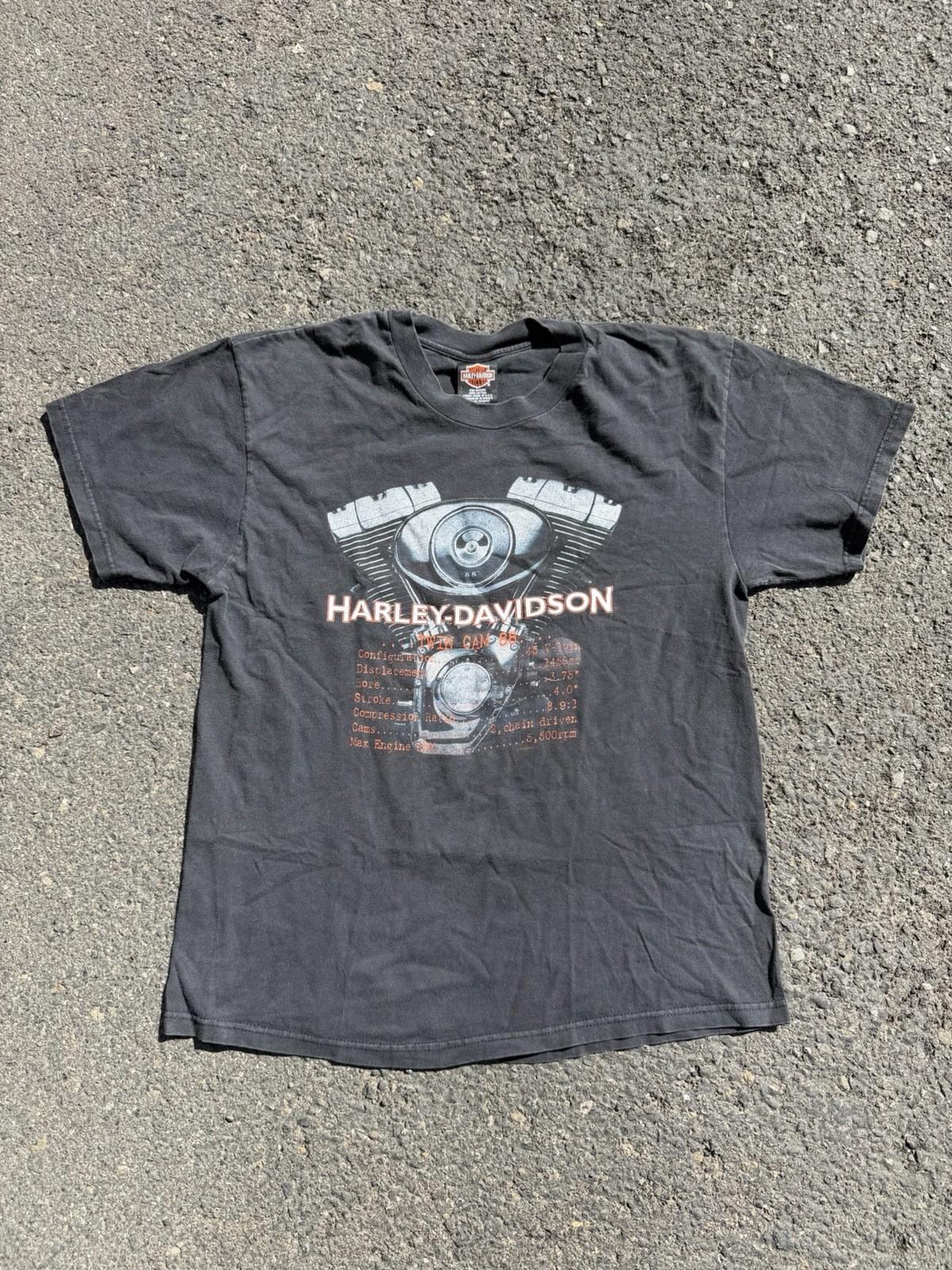 Vintage 90’s Harley Davidson Motorcycle Biker Georgia Black Mens Shirt Large Unisex T-Shirt M