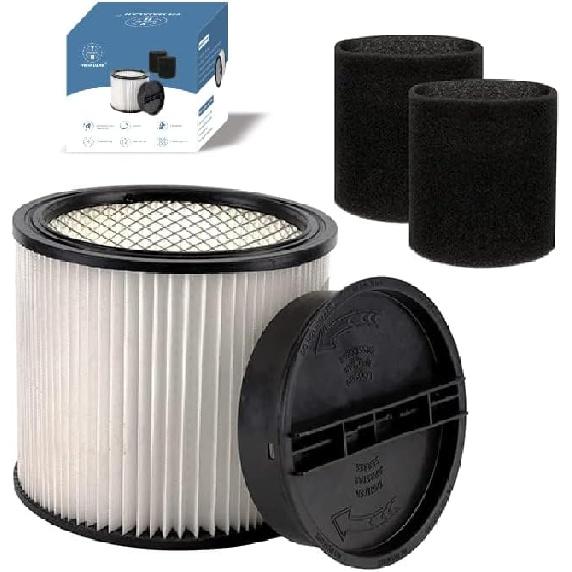 Сменный фильтр для фильтров Shop Vac 90304 90585 Фильтр для пылесоса для влажной и сухой уборки - Идеально подходит для пылесоса для влажной и сухой уборки Фильтры Shop vac 5 галлонов и выше