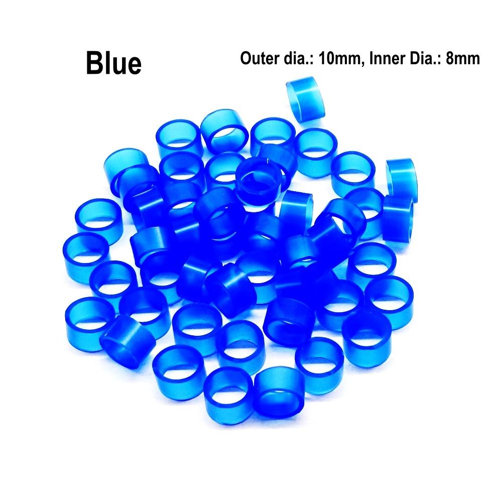 Autoclavable Dental Universal Silicone Color Code Ring Colorful Rings for Handpiece or Tools (Dia.7mm/5mm)