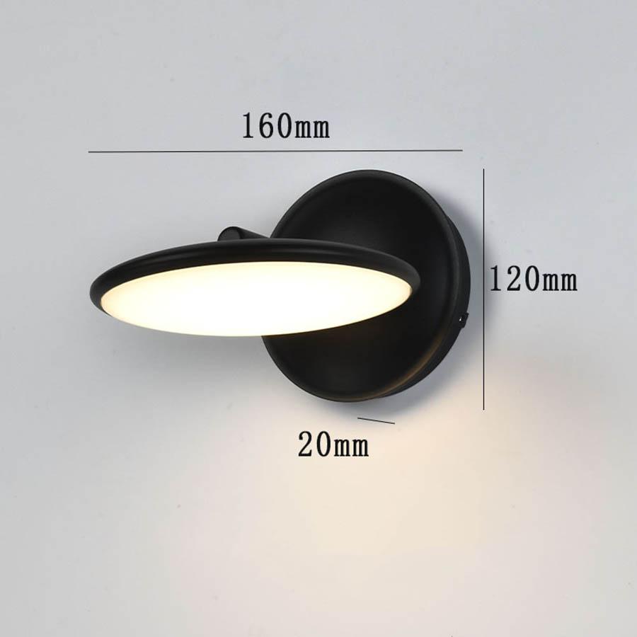 12W Waterproof Adjustable LED Wall Lamps Outdoor Aluminum Garden Wall Sconce Patio Front Door Entryway  Exterior Wall Lamps