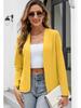 2023 Bestseller Slim Fit Long Sleeve Collarless Cardigan Blazer Jacket