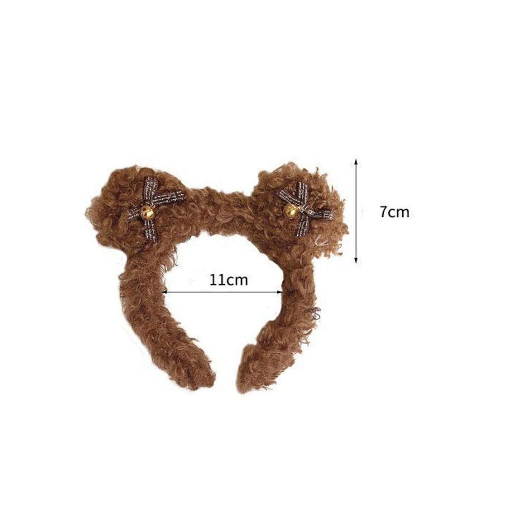 Cute Hair Hoop Plush Ear Bear Hairband Headgear Headdress Wedding Party Stage