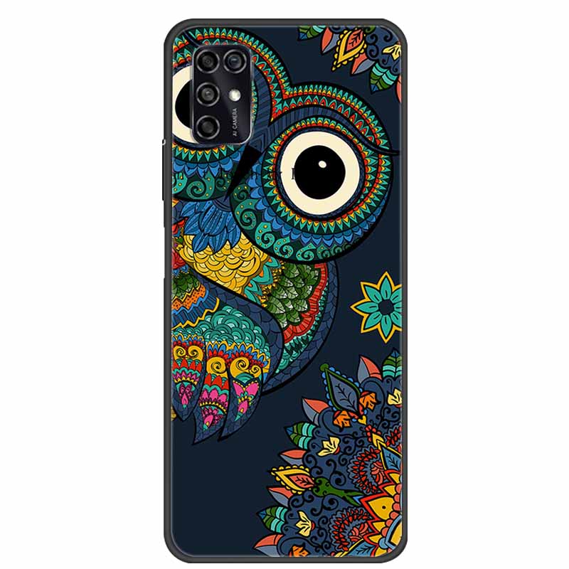 For ZTE Blade V2020 Smart Case Black Bumper Silicon TPU Soft Phone Cover Case For ZTE Blade V20 Smart 8010 Funda Cartoon Coque