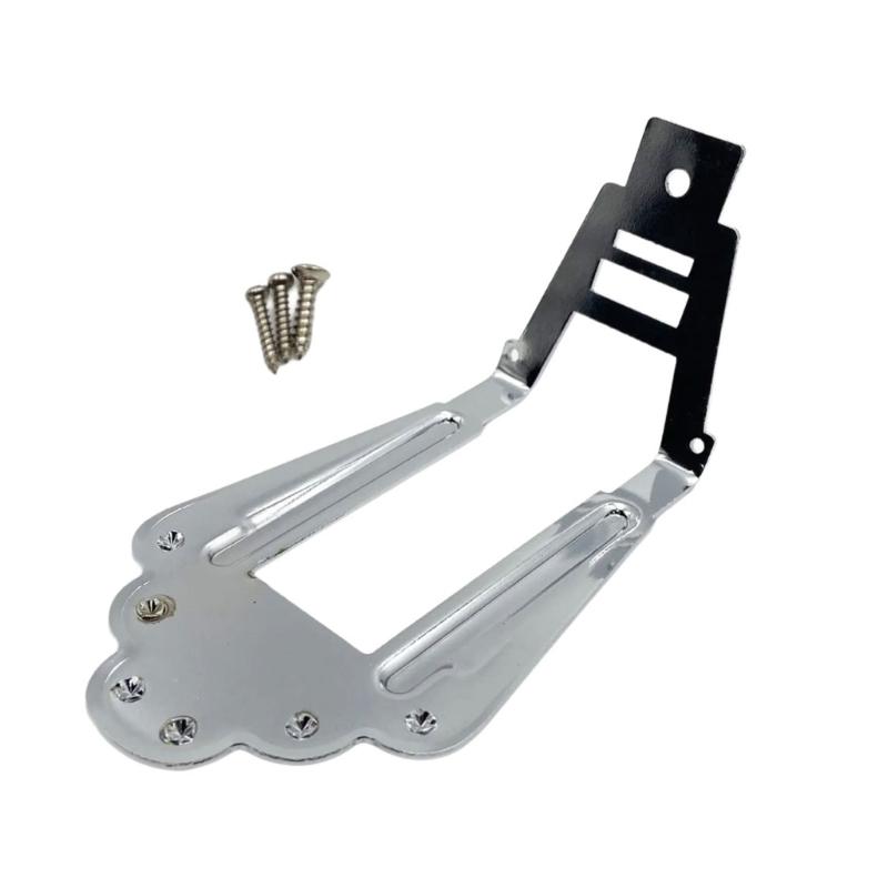 Heavy Duty Jazz Guitar Bridge Metal Texture Suitable for Enhancing Volumes and Customizable String Height Adjustment