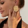 Ingemark 5 Styles Retro Unique Irregular Piercing Stud Earrings Women Fashion Elegant Alloy Earrings Daily Jewelry Accessories