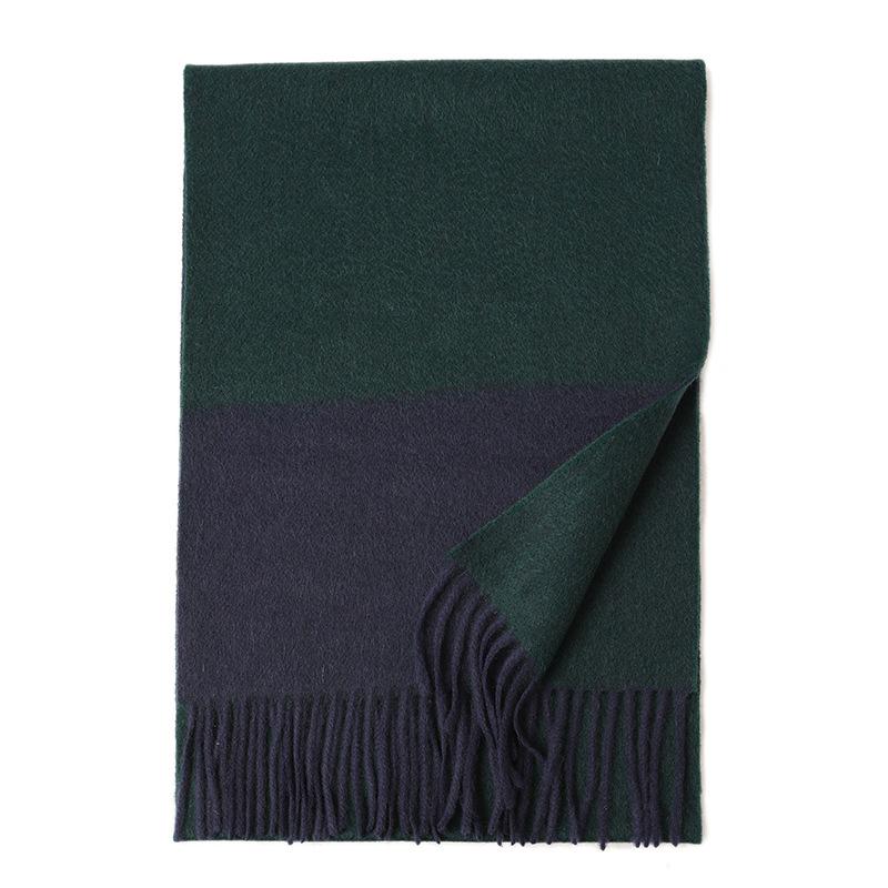 

Plain cashmere unisex double-sided jacquard warm women s scarf winter thickened long twill scarf темно-зеленого