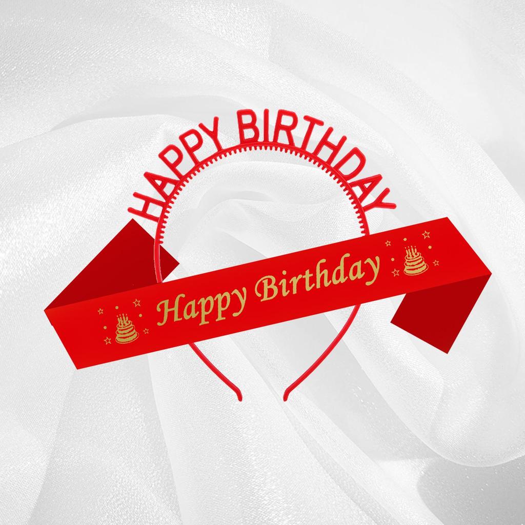 Candy Birthday Headband & Sash Set - Party Props & Gifts