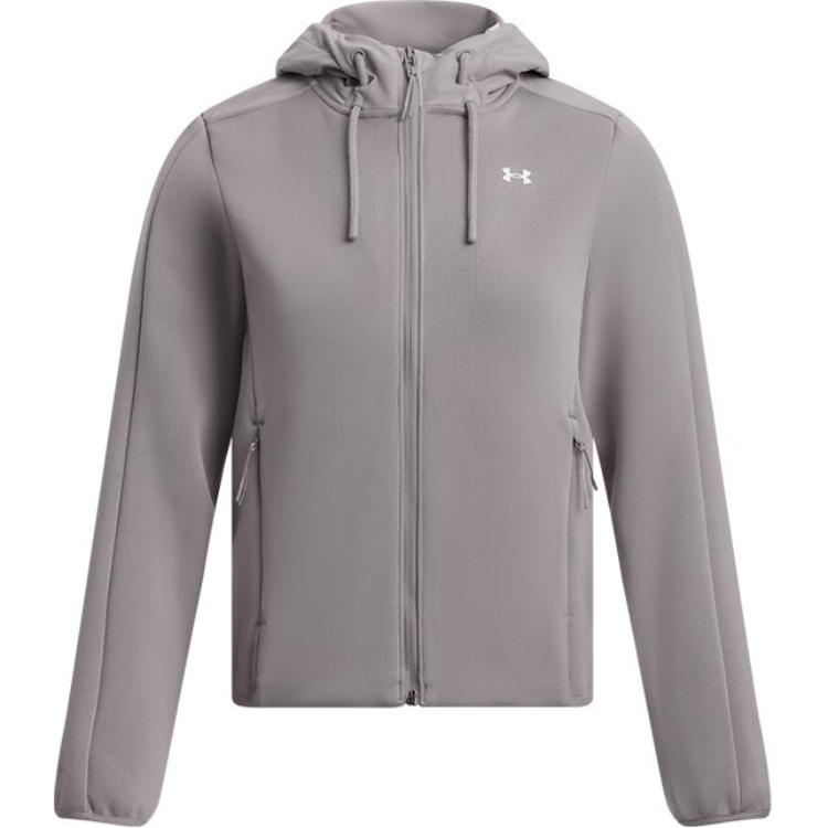 Under Armour Essential Swacket Hooded Jacket Women Fatigue-Gray 1378850-015 S