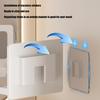 Aluminum Hair Dryer Holder Wall Mounted Self Adhesive No Drill Hairdryer Rack For Punch Free Bathroom Dryer Storage Organizer