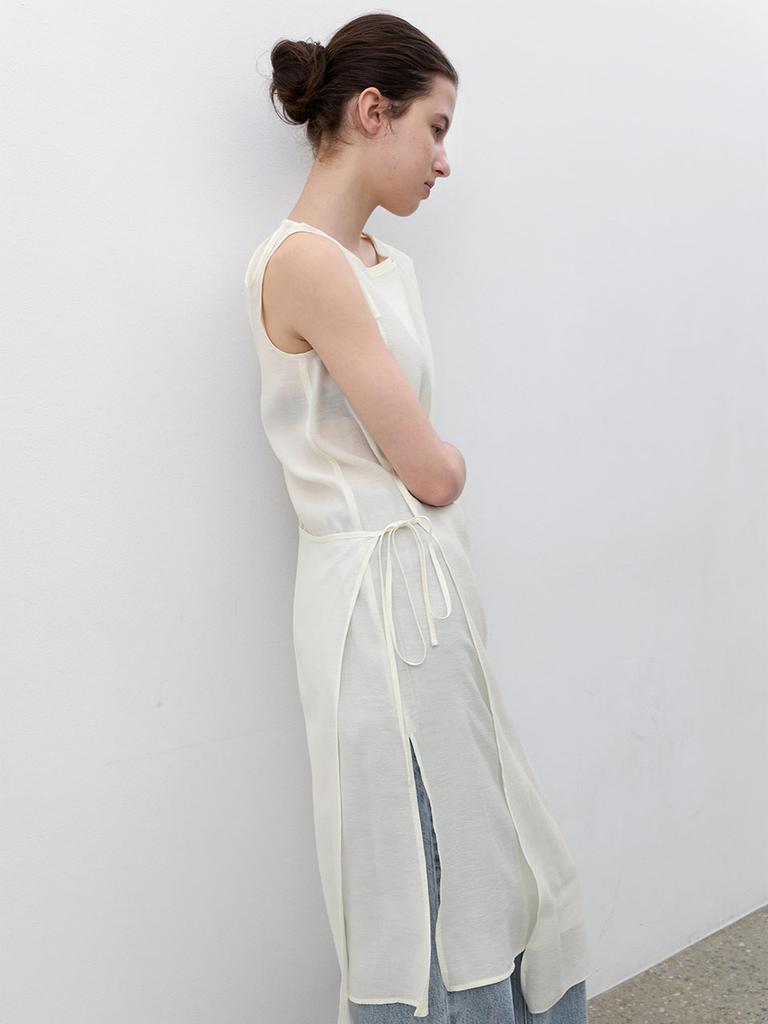 Atelier Nine Sheer Strap Layered Dress (Op-6337)