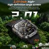 2026 New 1200mAh Rugged Military GPS Smart Watch Men 2.01" AMOLED Screen IP68 Waterproof Clock SOS Call Fitness Flashlight Smartwatch IOS Gift