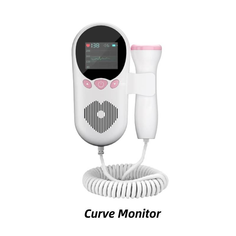 Heart Meter Fetal For Pregnant Women Baby Heart Rate Digitalcurve Probe Monitor