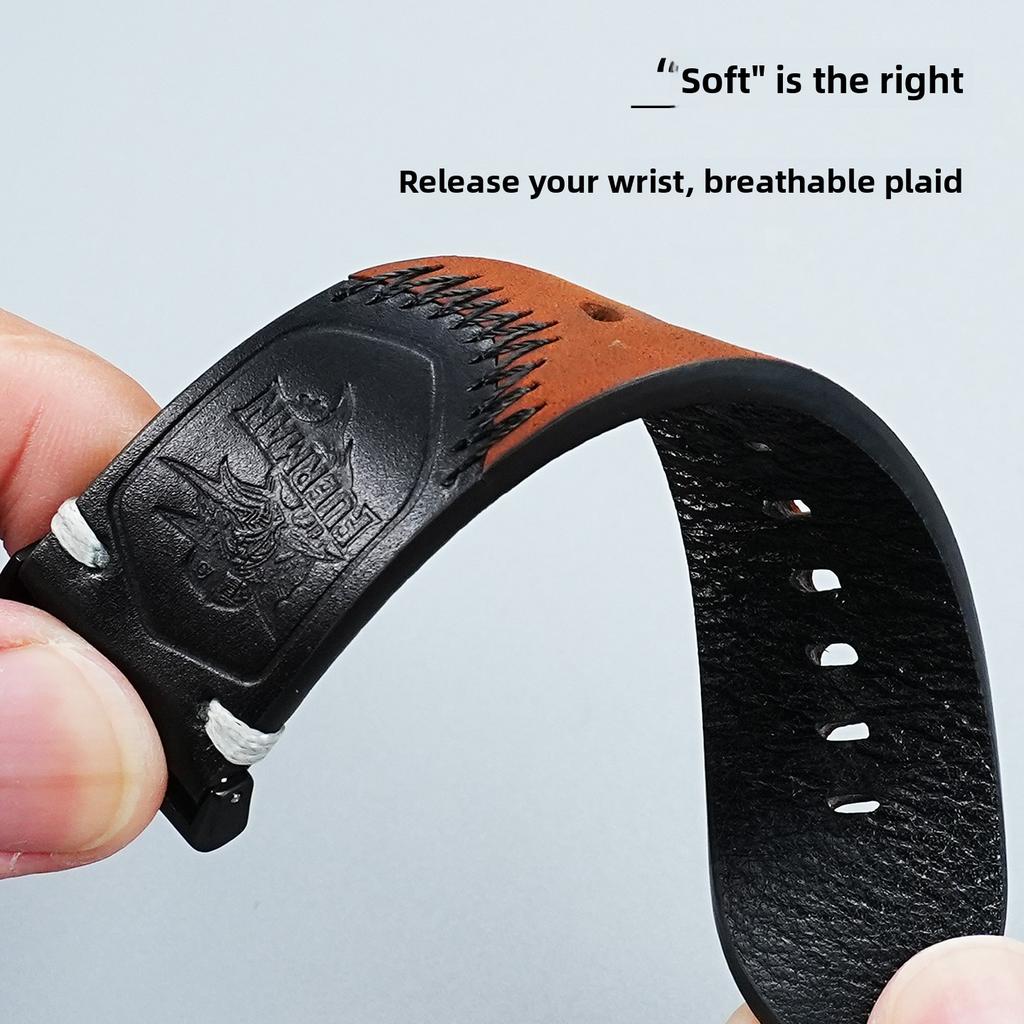 GA2100 Retro Cowhide Watch Strap For Casio G-SHOCK GA-2100 2110 GBM-2100 Modified Genuine Leather Bracelet Men Band Accessories