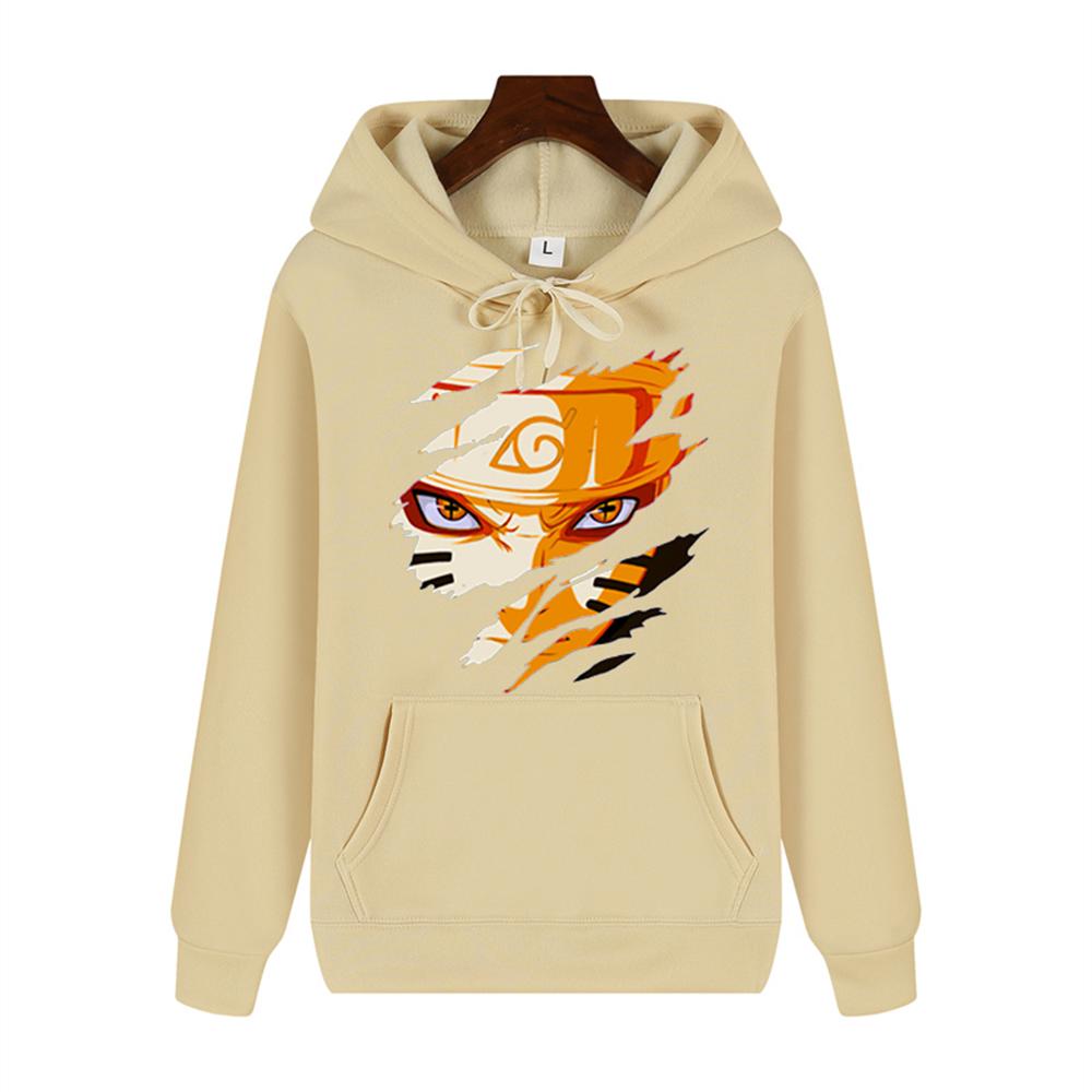 Naruto Graffiti printed Autumn/Winter Clothing for Men high-end quality thickened warm loose comfortable hoodie Harajuku
